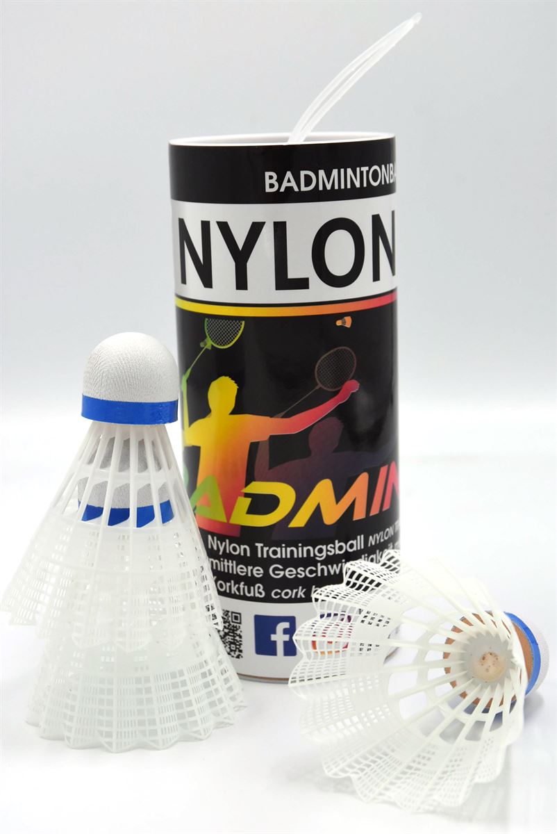 Nylon Badmintonball Federball 3 Stück 