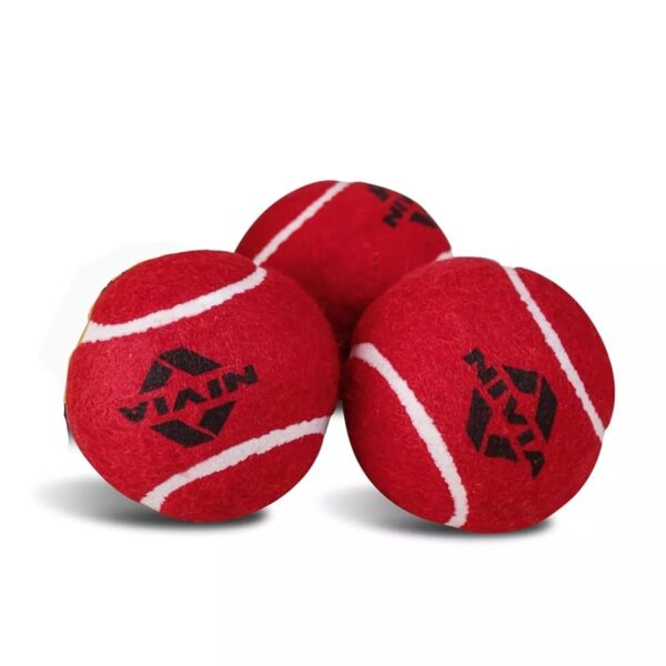 6x Nivia heavy Tennis-Cricket ball red