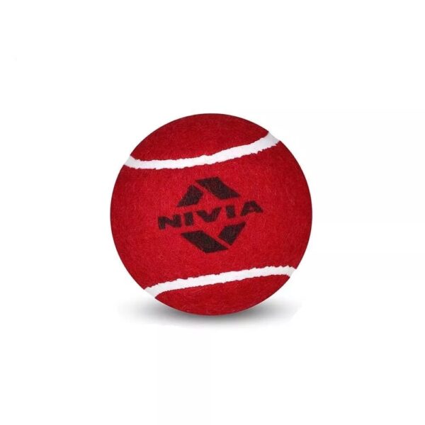 6x Nivia heavy Tennis-Cricket ball red