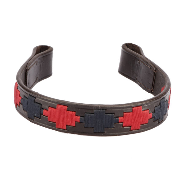 BR Polo knitted browband red-navy