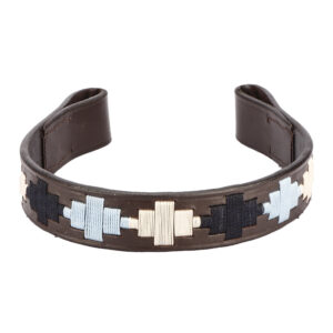 BR Polo knitted browband navy-cream-sky