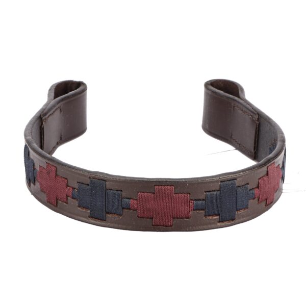 BR Polo knitted browband navy-burgundy