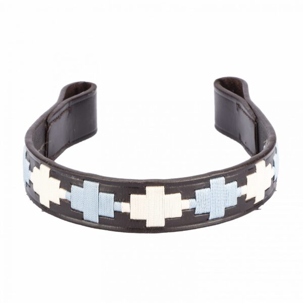 BR Polo knitted browband cream-sky
