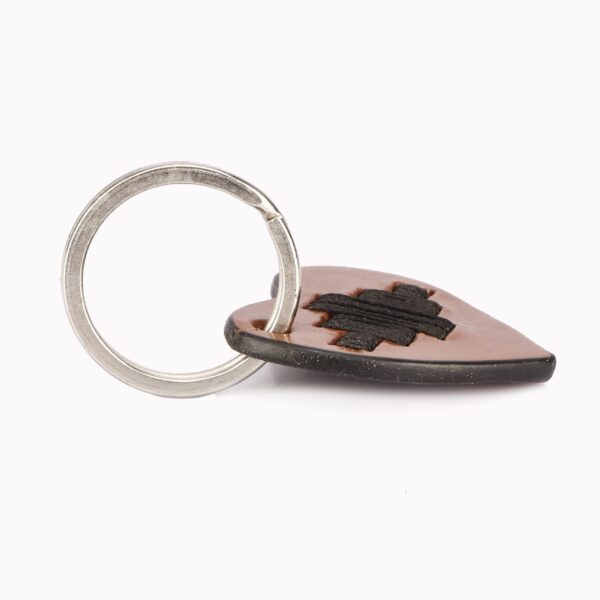 BR Polo knitted keyring heart 01 black