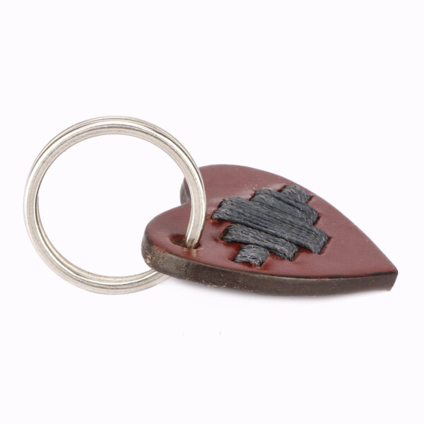 BR Polo knitted keyring heart 01 navy