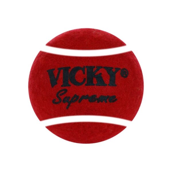 3x Vicky Supreme heavy Tennis-Cricket ball red