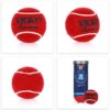 3x Vicky Supreme heavy Tennis-Cricket ball red