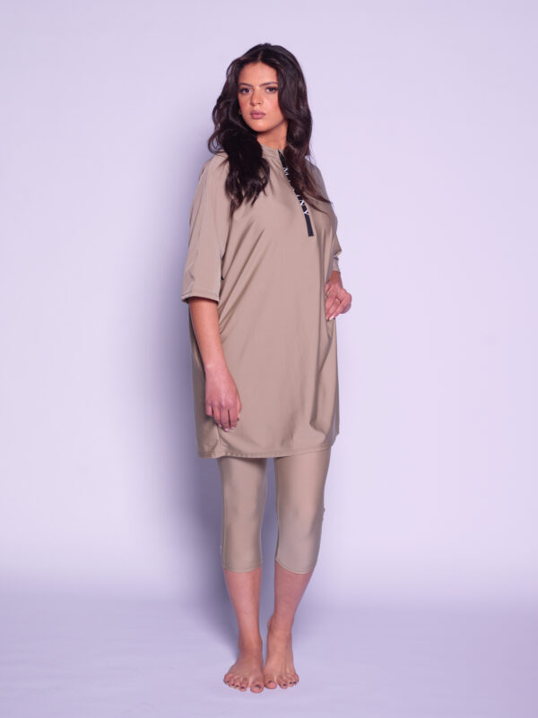 Yasmine Semi Burkini Taupe