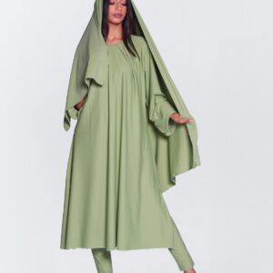 Louisa Semi-Burkini Pistache
