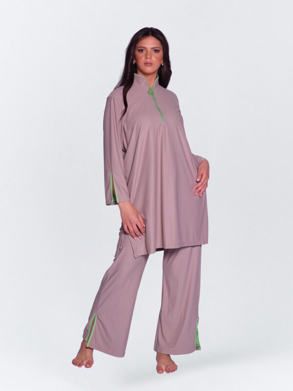 Nayla Tan Through Burkini Taupe