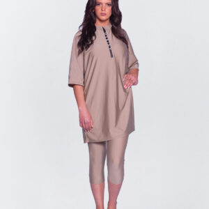 Yasmine Semi Burkini Taupe