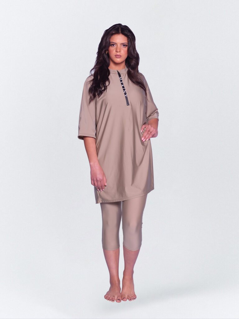 Yasmine Semi Burkini Taupe