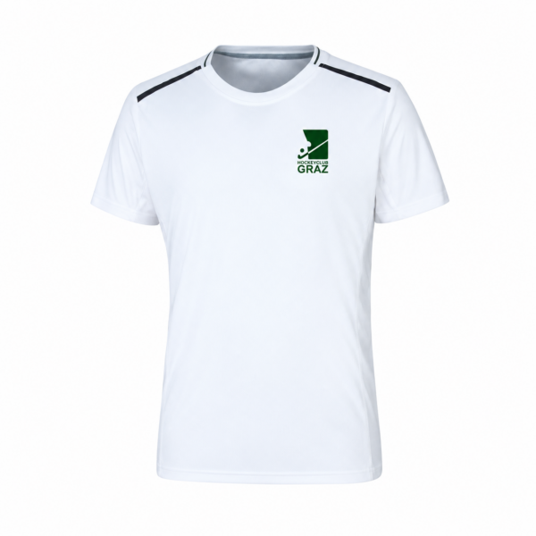 Weißes T-Shirt mit Hockeyclub-Graz-Logo HC Graz Damen Shirt -weiß